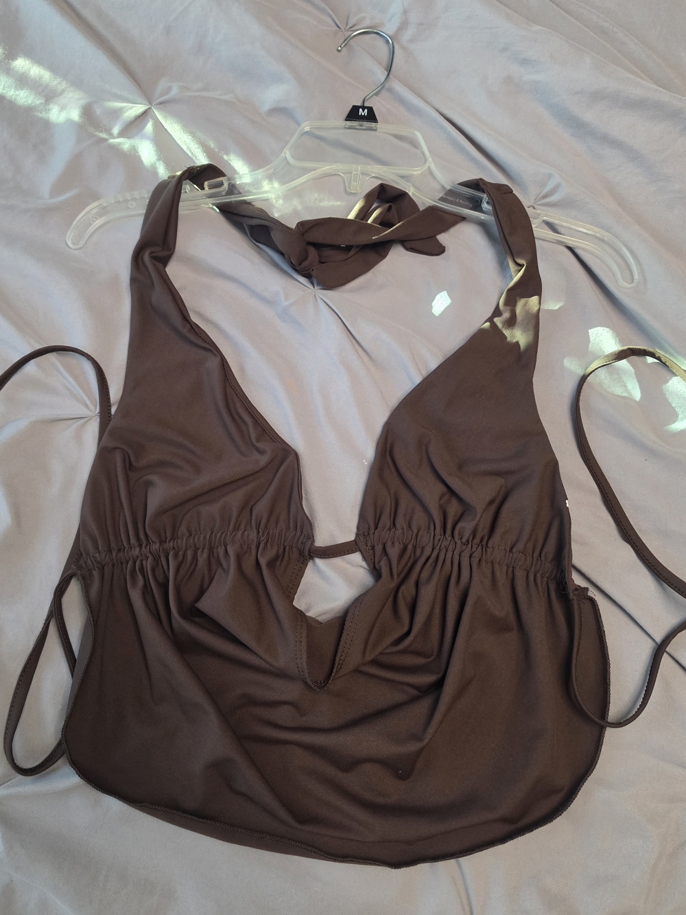 Brown Halter Bikini Top - Women Intimates & Sleepwear